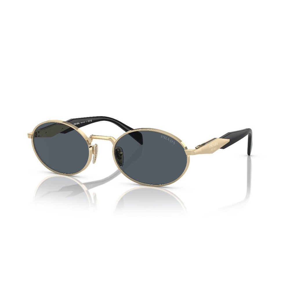 Prada Sunglasses Sunnies PR 65ZS ZVN09T Pale gold 55-20-140 Metal Front - Picture 2 of 14